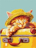 Opakowanie Malowanie po numerach - Śpiący kotek 30x40cm