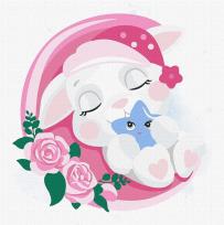 Opakowanie Malowanie po numerach - Śpiący króliczek 30x30