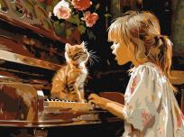 Opakowanie Malowanie po numerach - Śpiewający duet 30x40cm