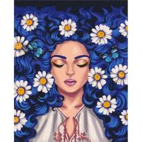 Opakowanie Malowanie po numerach - Stokrotki we włosach 40x50