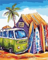 Opakowanie Malowanie po numerach - Surf Shack 40x50cm