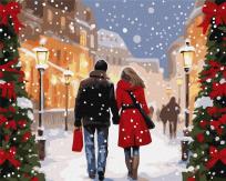 Opakowanie Malowanie po numerach - Świąteczna atmofsera 40x50