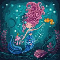 Opakowanie Malowanie po numerach - Syrena 40x40cm