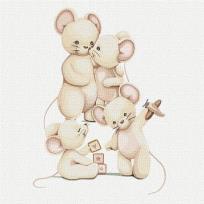 Opakowanie Malowanie po numerach - Szczęśliwa rodzina 30x30