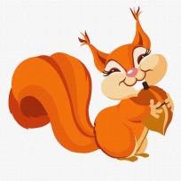 Opakowanie Malowanie po numerach - Szczęśliwa wiewiórka