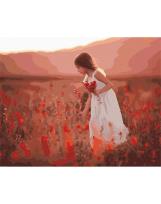 Opakowanie Malowanie po numerach - Szkarłatne kwiaty 40x50cm