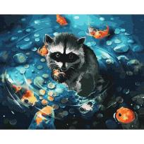 Opakowanie Malowanie po numerach - Szop w fontannie 40x50cm