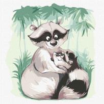 Opakowanie Malowanie po numerach - Szopuś i mama 30x30