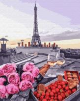 Opakowanie Malowanie po numerach - Truskawki i szampan 40x50