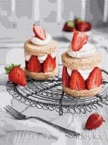 Opakowanie Malowanie po numerach - Truskawkowa.. 30x40cm