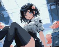 Opakowanie Malowanie po numerach - Urocza brunetka 40x50cm