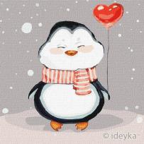 Opakowanie Malowanie po numerach - Urocza zima 25x25cm