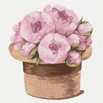 Opakowanie Malowanie po numerach-Uroczy bukiet piwonii 30x30