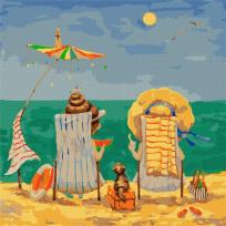 Opakowanie Malowanie po numerach - W leżakach 40x40