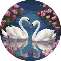 Opakowanie Malowanie po numerach - Wdzięk łabędzi 26cm