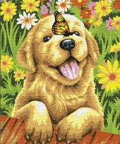 Opakowanie Malowanie po numerach  Wesoły piesek