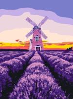 Opakowanie Malowanie po numerach - Wiatrak i lawenda 30x40cm
