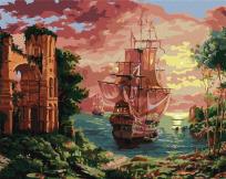 Opakowanie Malowanie po numerach - Wieczorowy port 40x50cm