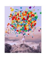 Opakowanie Malowanie po numerach - Wiele balonów 40x50cm