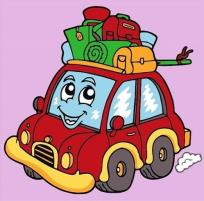 Opakowanie Malowanie po numerach - Zabawny samochód 25x25cm