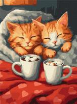 Opakowanie Malowanie po numerach - Zakochane koty 30x40cm