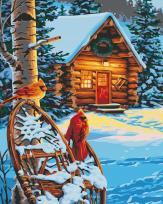 Opakowanie Malowanie po numerach - Zimowa cisza 40x50cm