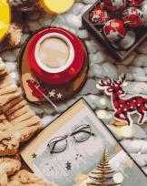 Opakowanie Malowanie po numerach - Zimowa kawa 40x50cm