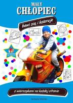 Okładka książki Mały chłopiec bawi się i koloruje