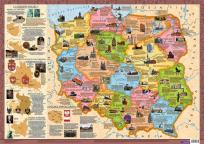 Okładka książki Mapa Polska województwa (plakat)