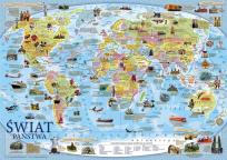 Okładka książki Mapa Świat polityczna (plakat)