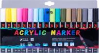 Opakowanie Marker akrylowe 18 kolorów M&G
