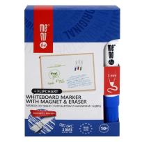 Opakowanie Marker do tablic z magnesem i gąbką nieb. (10szt)