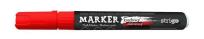 Opakowanie Marker kredowy okrągła końcówka czerwony STRIGO