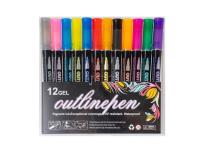 Opakowanie Marker outline Shine 12 kolorów