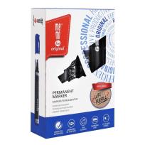 Opakowanie Marker permanentny niebieski (12szt) MemoBe
