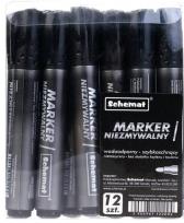 Opakowanie Marker permanentny okrągły czarny (12szt)