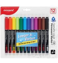 Opakowanie Marker permanentny SigmaFlo 12kol MONAMI