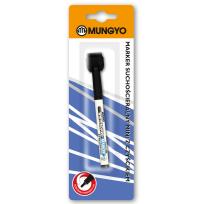 Opakowanie Marker suchościeralny mini z czyścikiem czarny Mungyo blister