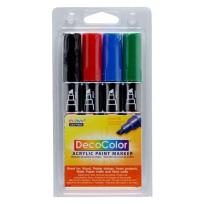 Opakowanie Markery akrylowe Primary 4 kolory