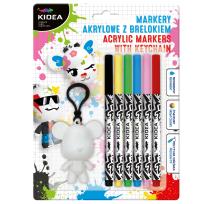 Opakowanie Markery akrylowe z brelokiem 6 kolorów
