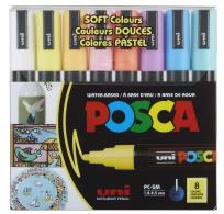 Opakowanie Markery PC-5M soft colors pastelowe kolory Posca Uni