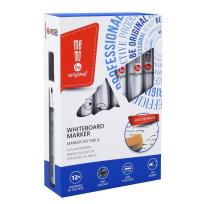 Opakowanie Markery suchościeralne czazny (12szt) MemoBe