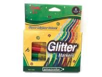 Opakowanie Markery żelowe z brokatem 6 kolorów