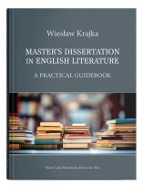 Okładka książki Master's Dissertation in English Literature. A Practical Guidebook