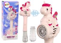 Opakowanie Maszynka do baniek mydlanych różdżka jednorożec