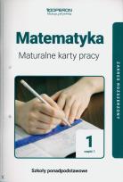 Okładka książki Matematyka LO 1 Maturalne karty pracy ZR cz.1 2019