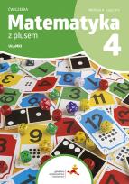 Okładka książki Matematyka z plusem ćwiczenia dla klasy 4 ułamki wersja A 3/3 szkoła podstawowa edycja 2023/2024