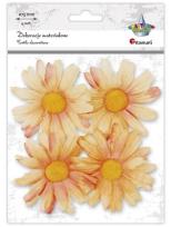 Opakowanie Materiałowe margerytki 3D 75mm różowe 4szt