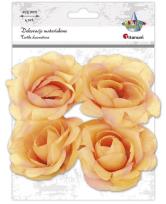 Opakowanie Materiałowe róże 3D 75mm herbaciane 4szt