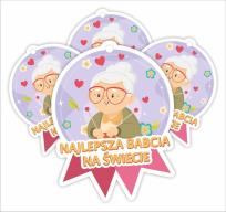 Opakowanie Medal papierowy - Najlepsza Babcia 4szt